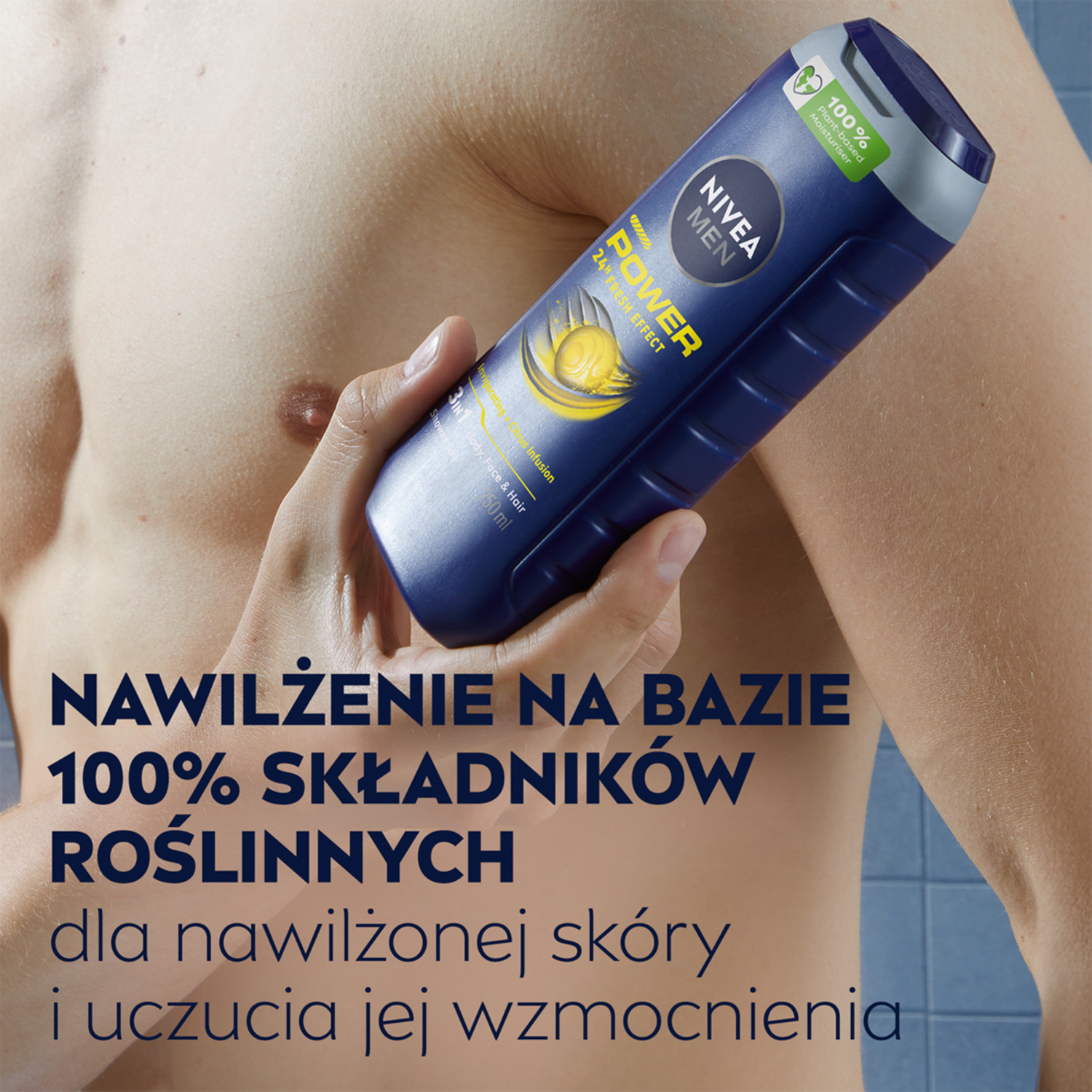 Nivea Men dusjsåpe for menn 500ml Power Refresh Men