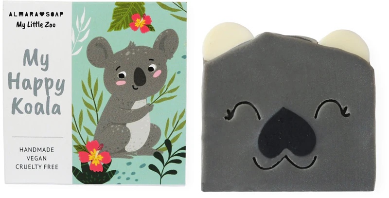 Ročno izdelano milo Almara Soap My Happy Koala z vonjem maline