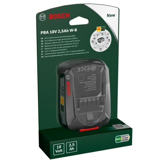 Batería de 18 V y 2,5 Ah - Bosch - POWER FOR ALL 18V