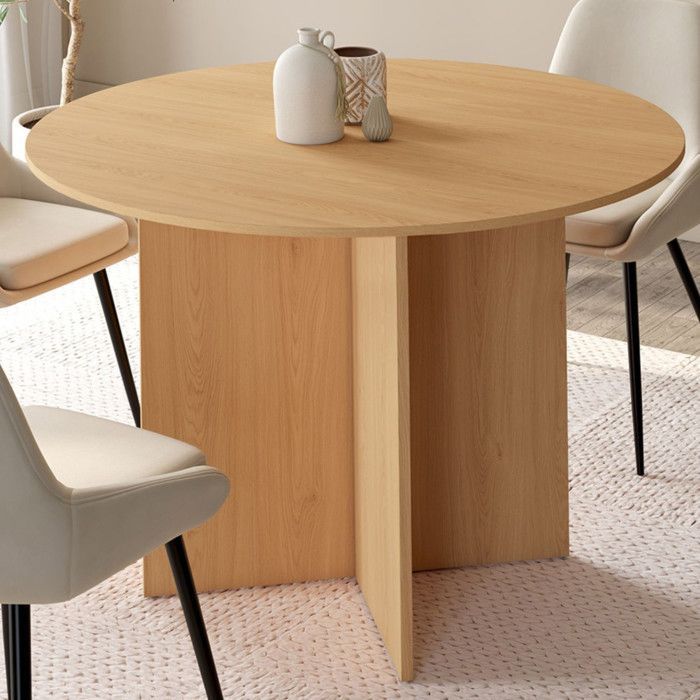 Table à manger rectangle extensible - IDMARKET - MARTHE - Bois - 6-8 personnes - 110-150 cm