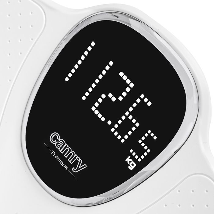 High-Precision Digital Bathroom Scale 180 kg, LCD Display, Automatic Shut-Off, Briebe SC1125W, White