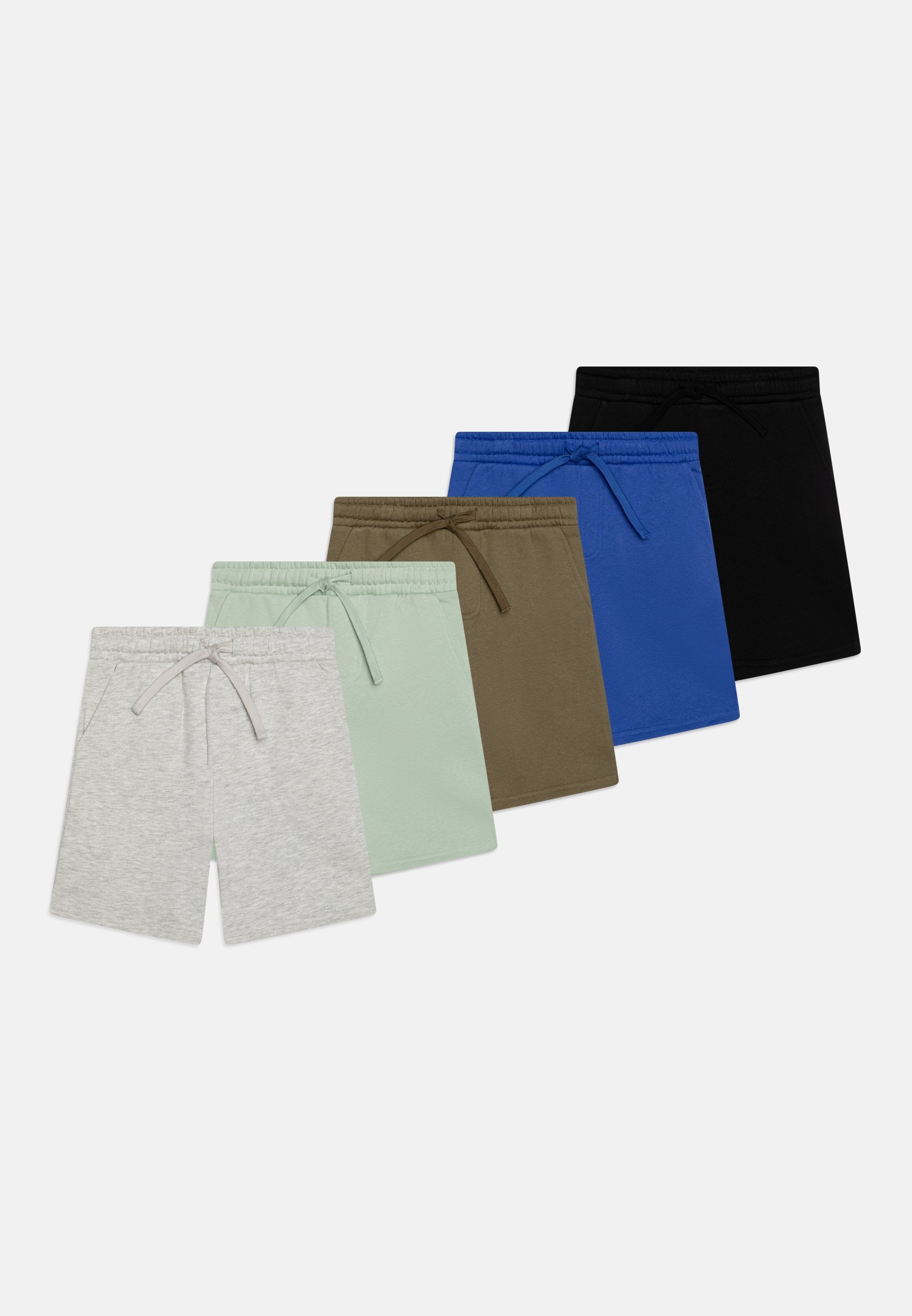 Friboo UNISEX 5-PACK - Trainingsbroek - zwart/gevlekt lichtgrijs/blauw