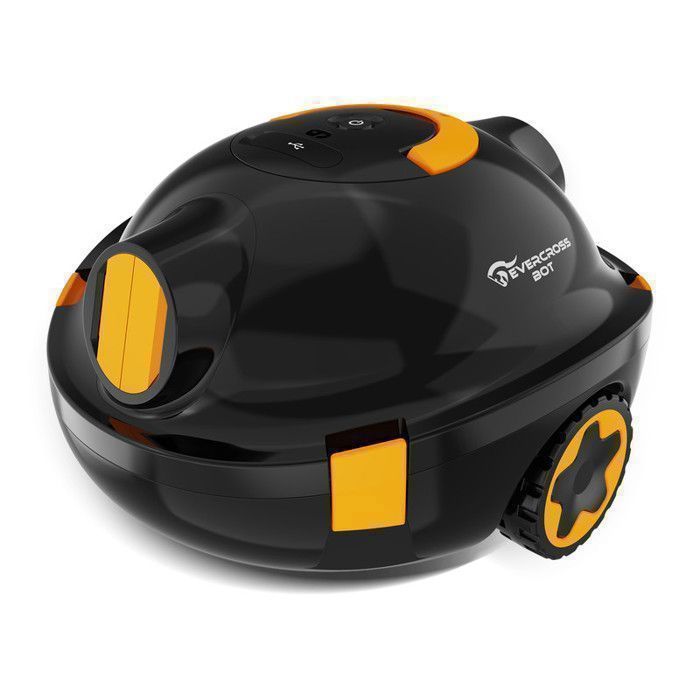 Robot de piscina EVERCROSS BOT Y10, robot inalámbrico para la limpieza del suelo de piscinas, 100 min y 120 m² (negro)