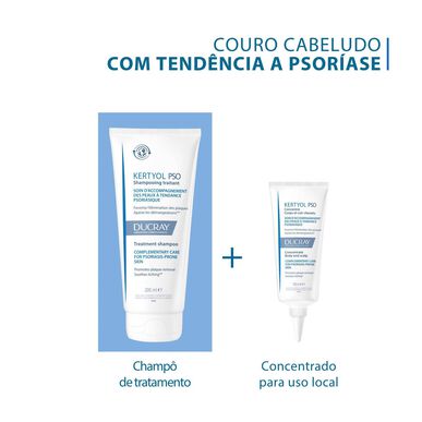Ducray Kertyol PSO-behandlingssjampo for psoriasisutsatt hud 200 ml