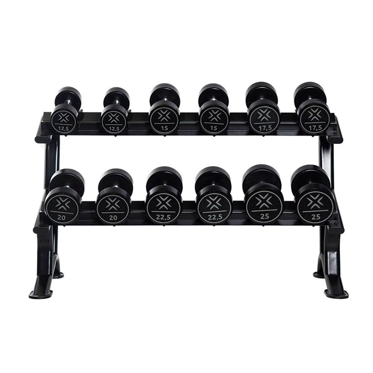 Soporte Mancuernas Élite Redondas Evergy 12 Pares