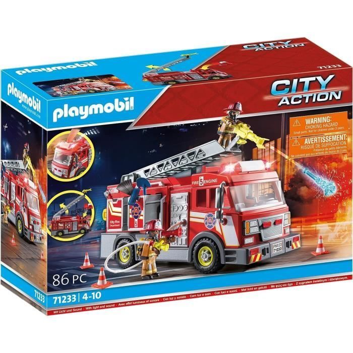 PLAYMOBIL - 71233 - Stadsactie - Brandweerwagen met lange ladder