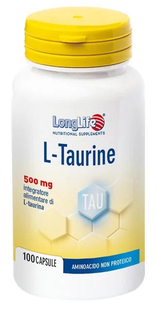 LONG LIFE Longlife Taurin 500 mg 100 Kapseln Für das Wohlbefinden von Nerven und Muskulatur