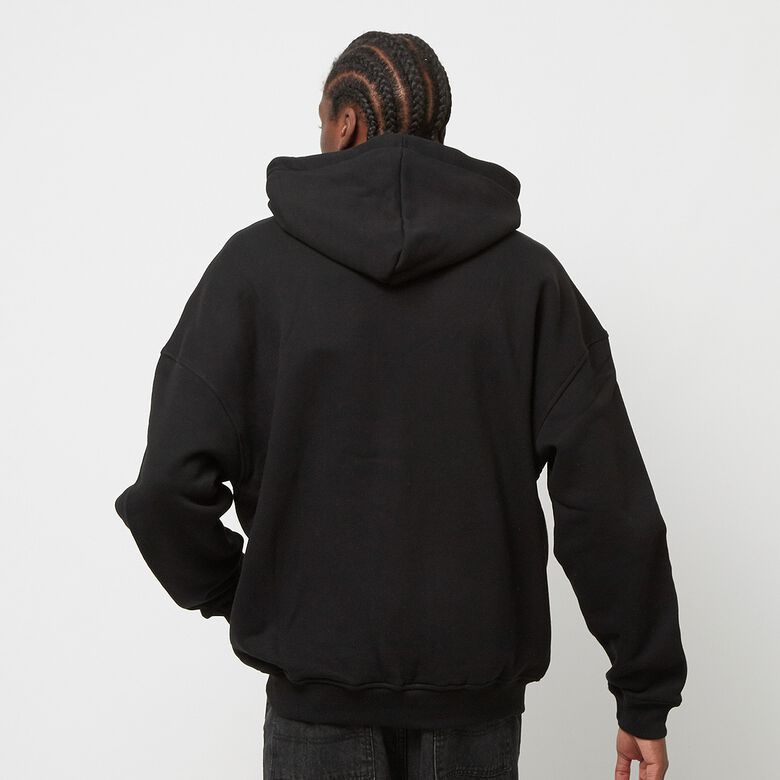 Felpa con cappuccio e zip con logo sul petto