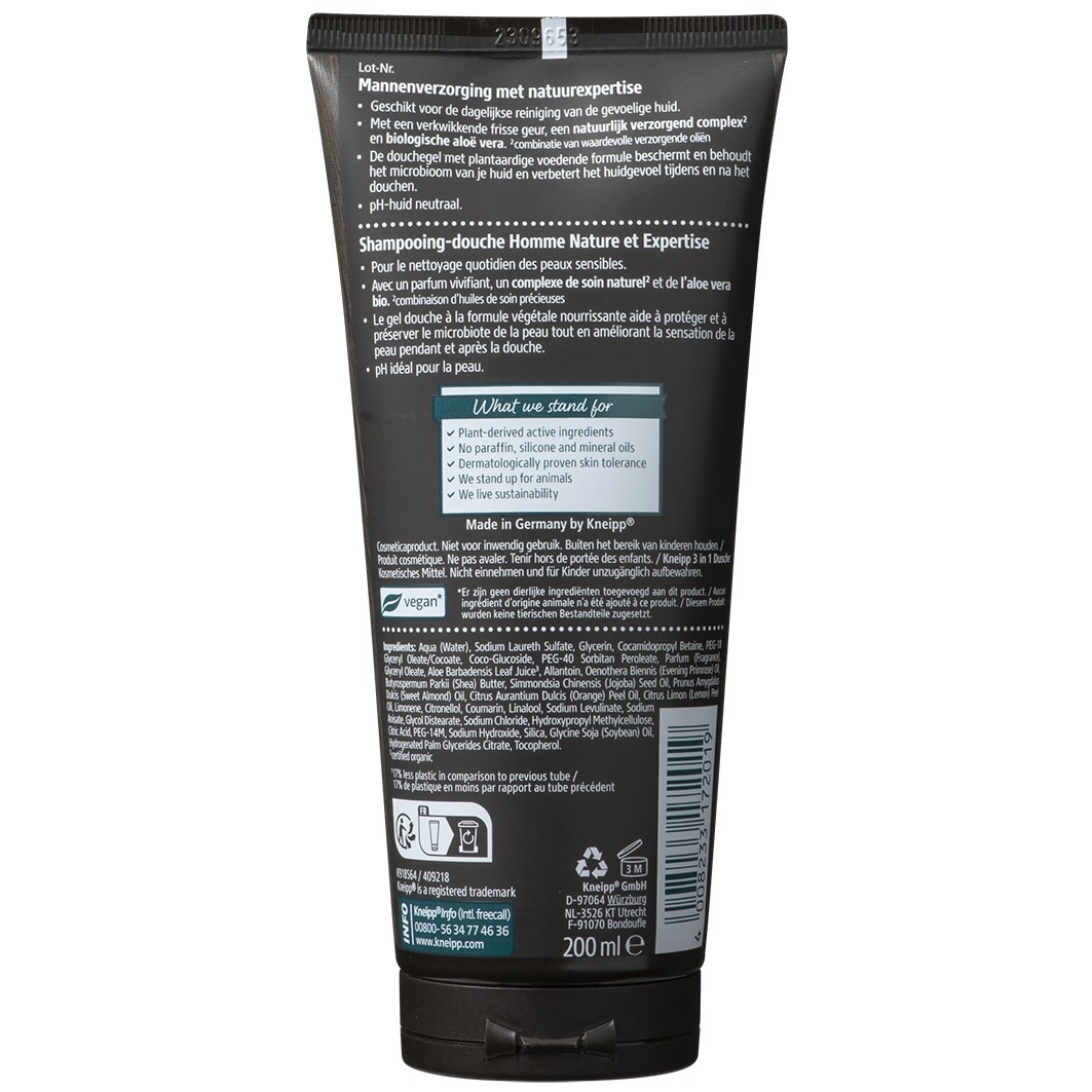 Kneipp sprchový gél Kneipp MEN sprchový gél Fresh 3 v 1 - 200 ml