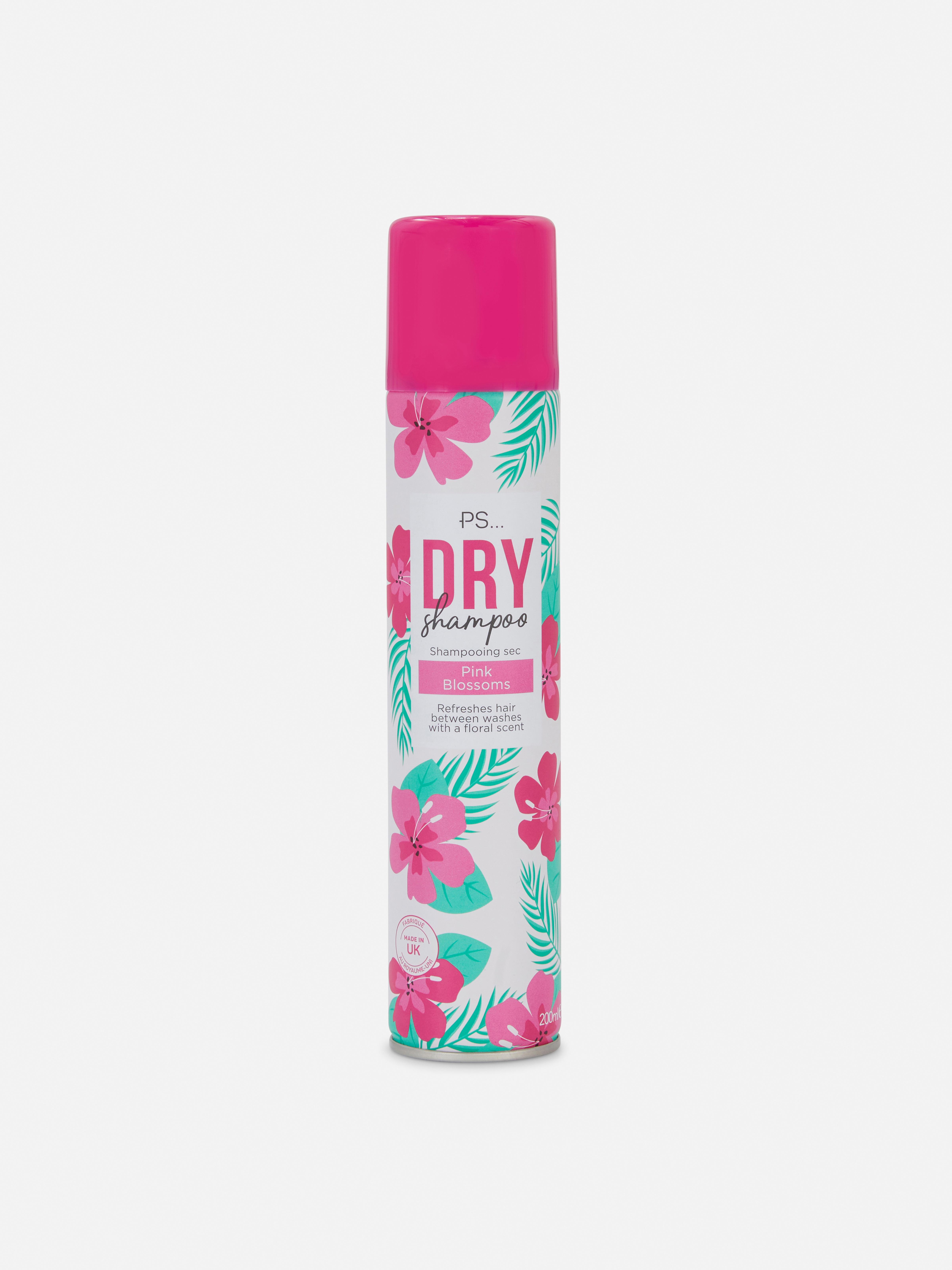 PS... Șampon uscat Pink Blossoms Acest șampon uscat are un ușor parfum floral și este menit să împrospăteze părul, oferind în același timp un parfum subtil.