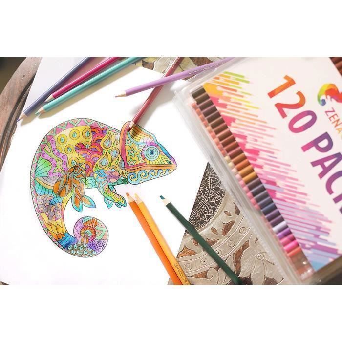 Doos met 120 kleurpotloden, de beste potloden voor kinderen, volwassenen en kunstenaars. Ideaal voor alle soorten kleuren.