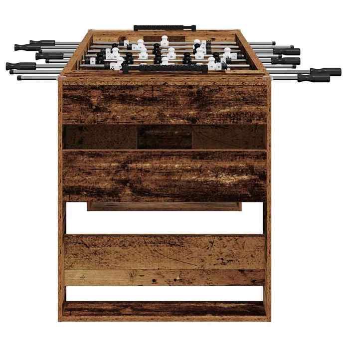 (EN OFERTA) Mesa de futbolín - Mesa de fútbol - 2 piezas Madera antigua 146,5 x 74 x 85 cm @FR4943237