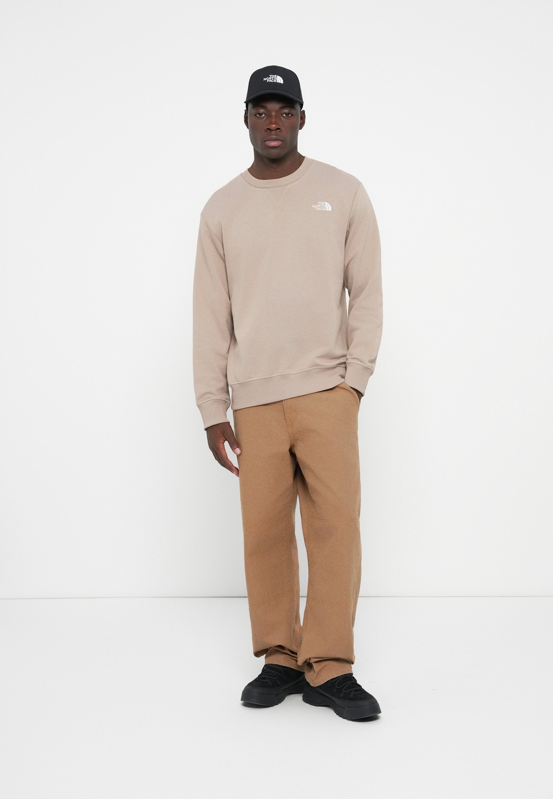 The North Face ESSENTIAL LITE CREW - Sweatshirt - paddenstoelgrijs