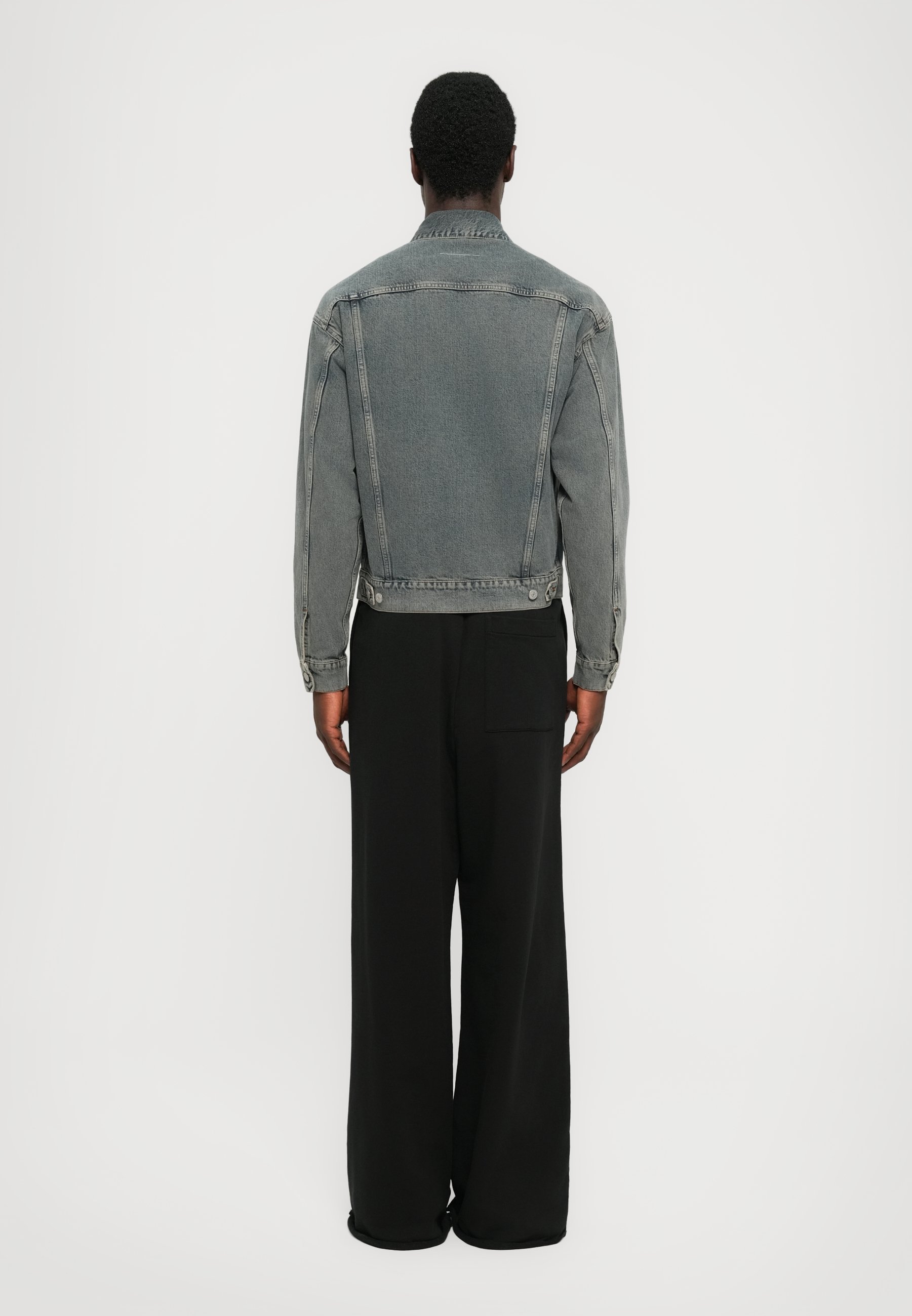 Džínsová bunda MM6 Maison Margiela - svetlosivá