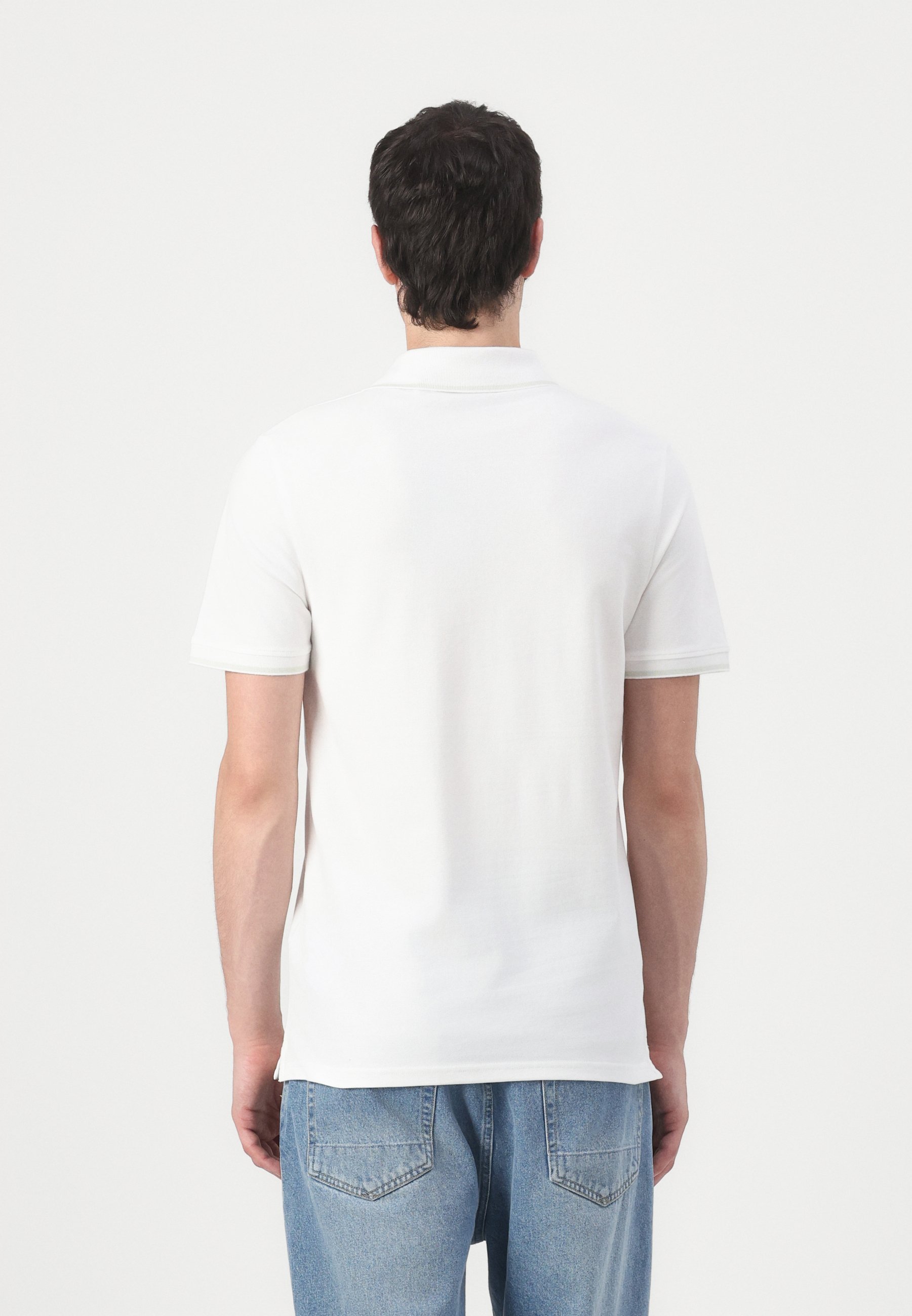 Lyle & Scott TIP - Poloshirt - wit/zachte matcha