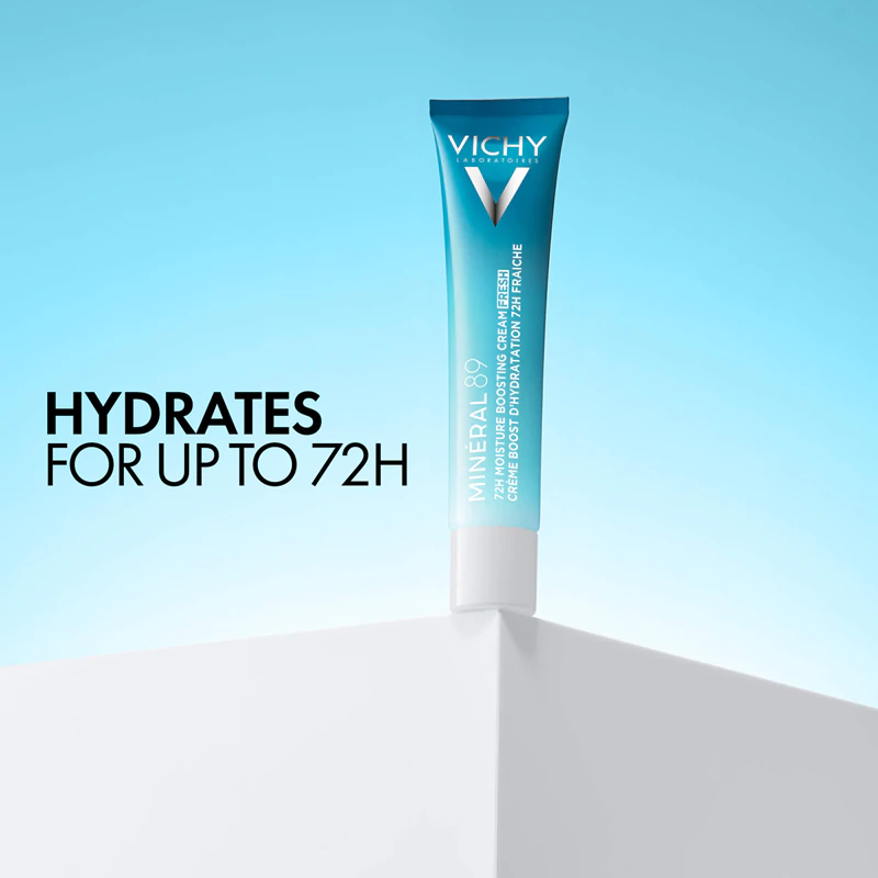 Зволожувальний крем Vichy Minéral 89 72H Moisture Booster Cream Свіжий зволожувальний крем для обличчя з гіалуроновою кислотою