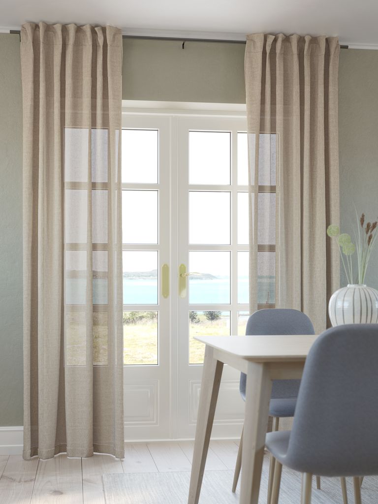 AGA zavjesa 1x140x300cm lanena kaki boja