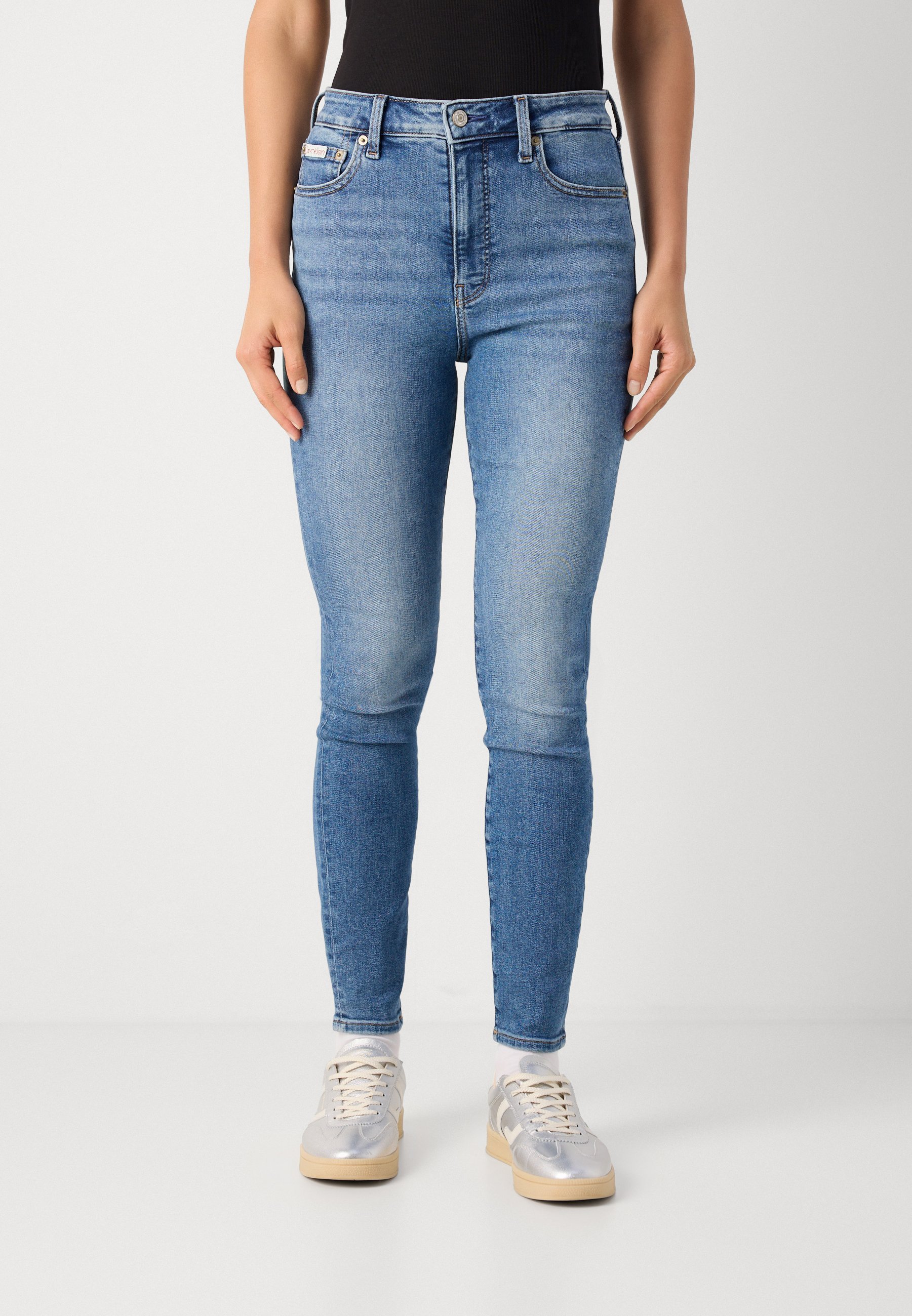 Jean Calvin Klein taille haute - Coupe skinny - Vintage Avenue