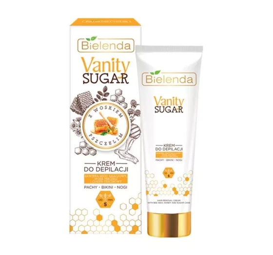 Bielenda Vanity Sugar krem do depilacji z woskiem pszczelim 100 ml