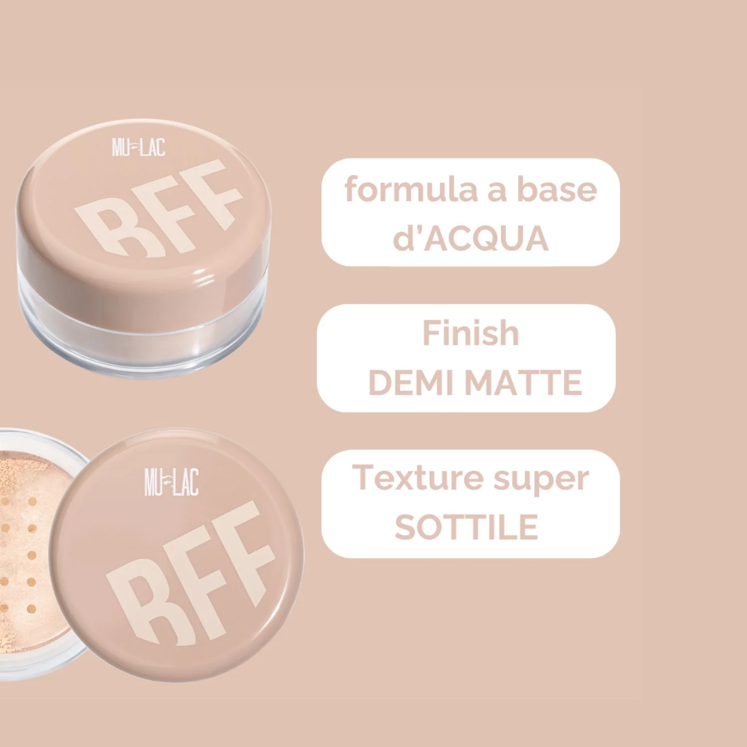 Viso BFF H2O Cipria Peso Zero in Polvere Libera - Cipria polvere