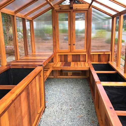 Meridian kas van Western Red Cedar, 2,4 x 3,7 meter