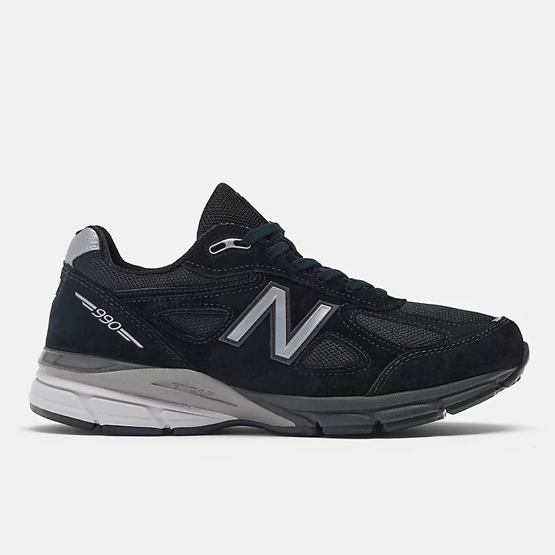 Unisex Wyprodukowano w USA 990v4 - Czarny ze srebrnym