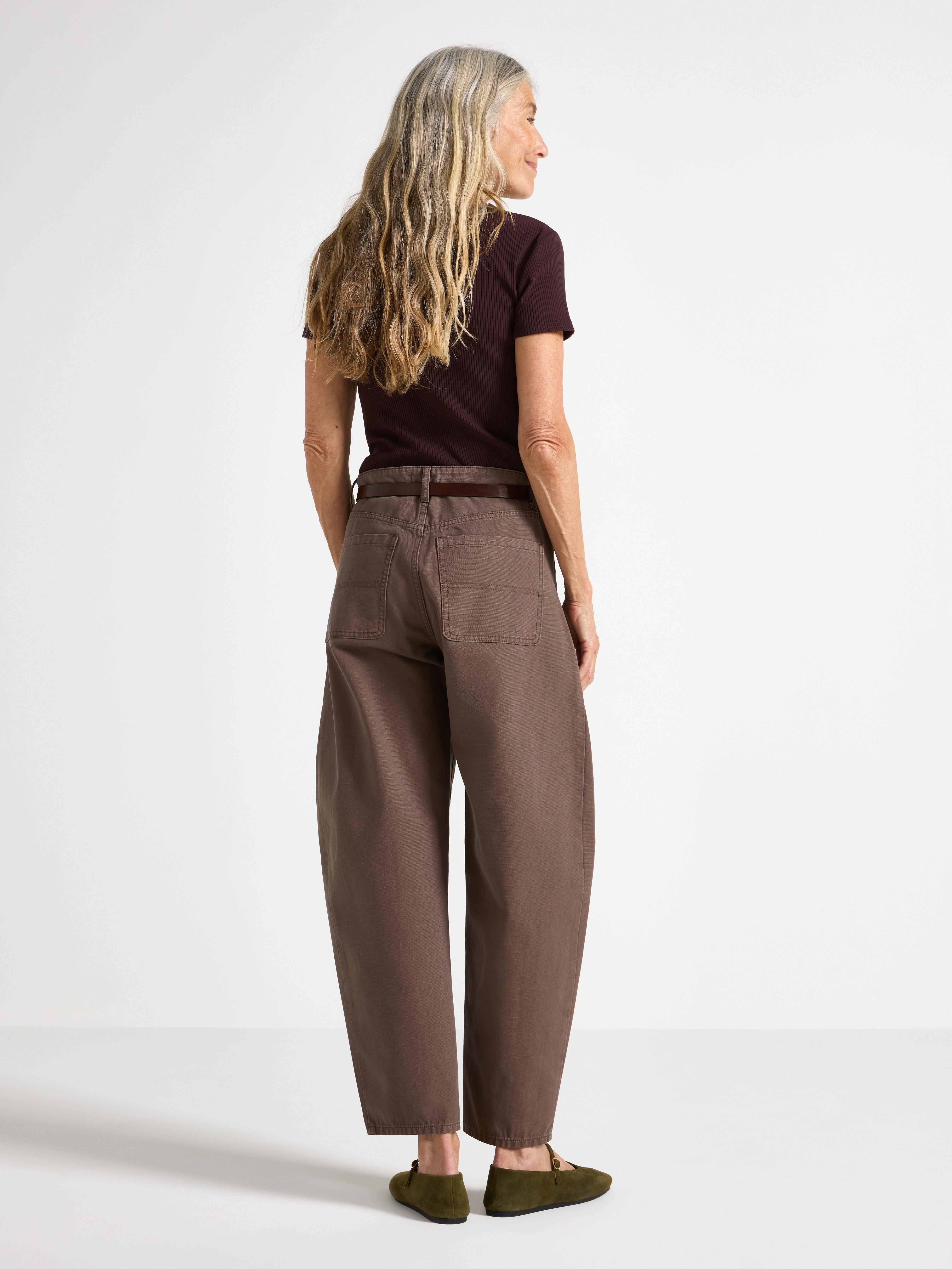 Pantalones BARREL marrones