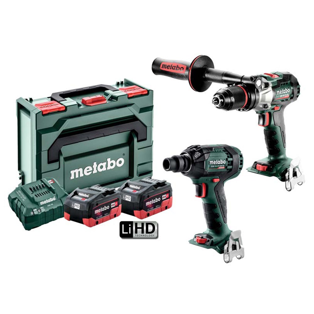 METABO kombinasjonssett 18 V børsteløs 2-delt 2 x 8,0 Ah AU68203180