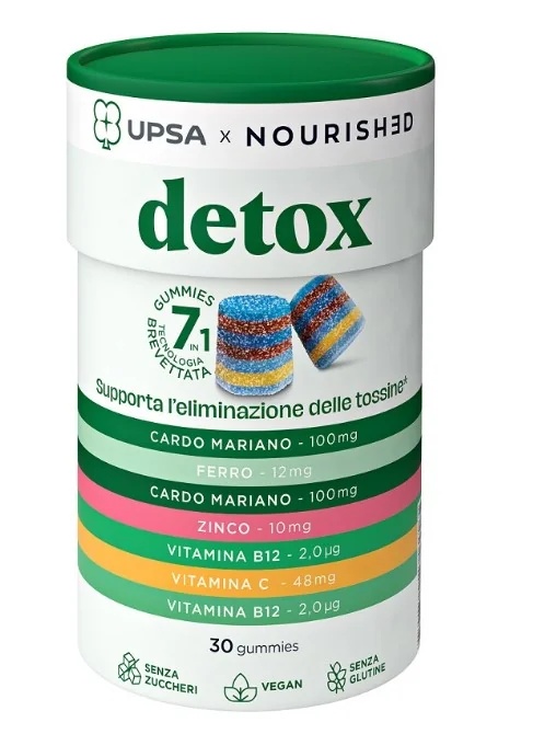 UPSA Upsa X Nourished Detox 30 Gummies Détoxifiants