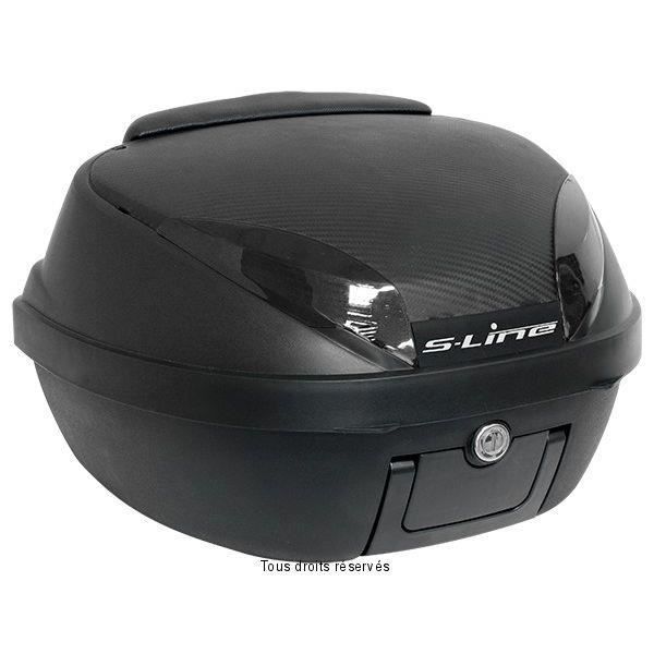 Motorfiets topkoffer - S-LINE - 42L - Zwart - Koolstofvezel - Universeel