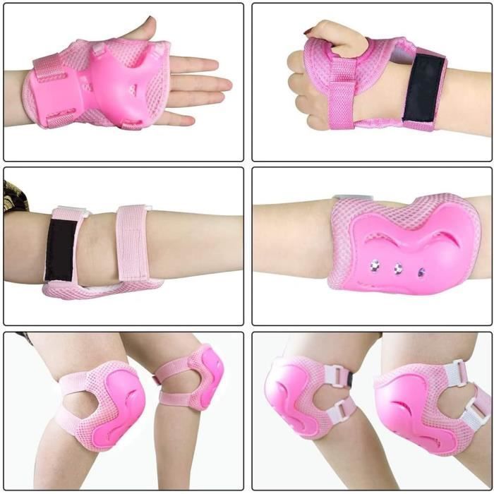 Children's Roller Skating Protection Set: Knee Pads, Elbow Pads, and Wrist Guards for Children Ages 6-16, 3-in-1 Protective Gear
