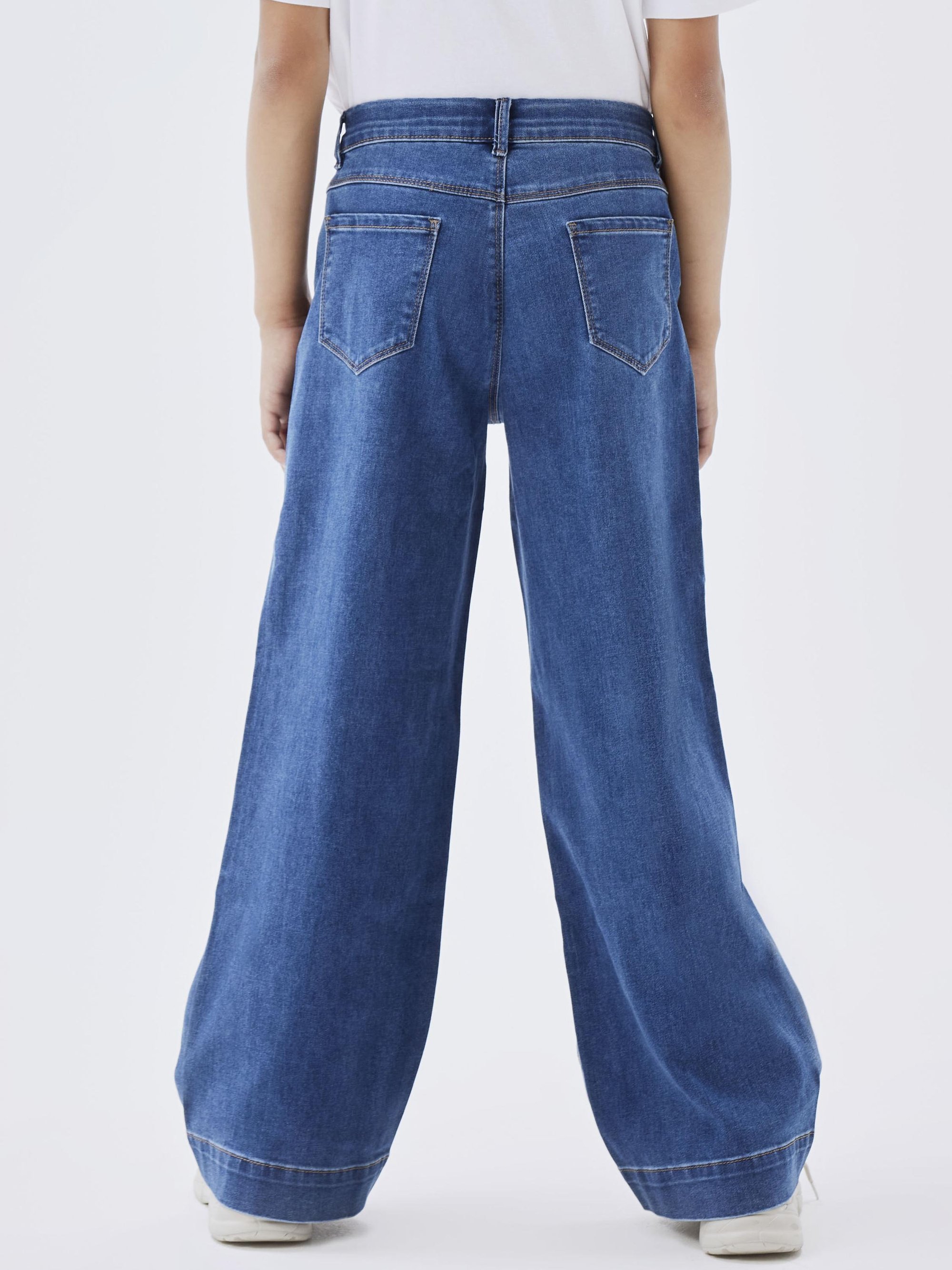 Naam: NKFROSE HW WIDE ON - Relaxed fit jeans - mediumblauw