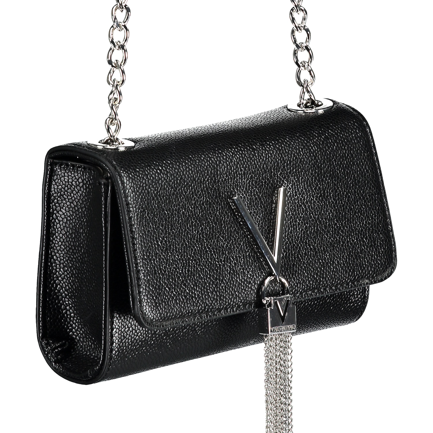 Borsa a tracolla Valentino Divina, nera - Ecopelle - 1 pezzo