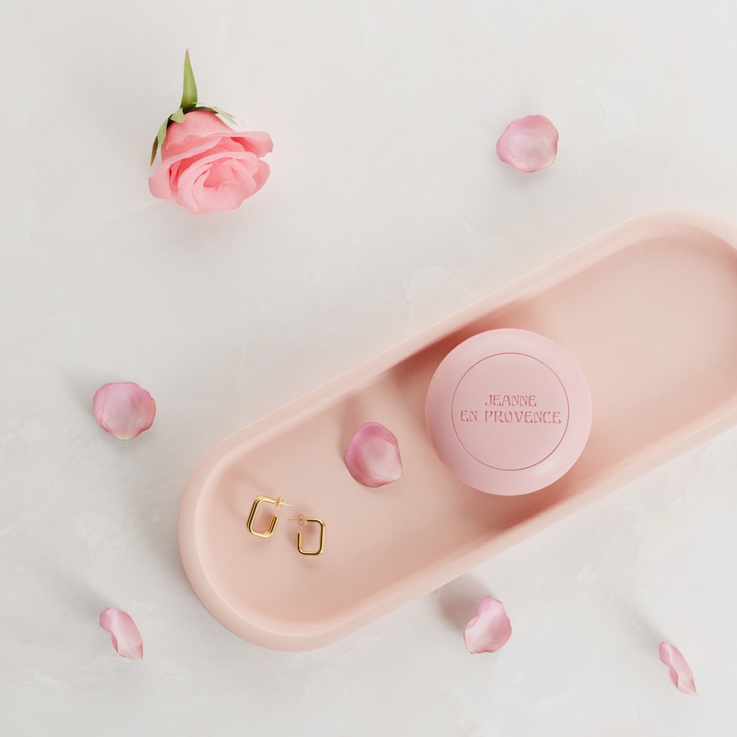 Jeanne En Provence Savon Solide Rose Envoûtante