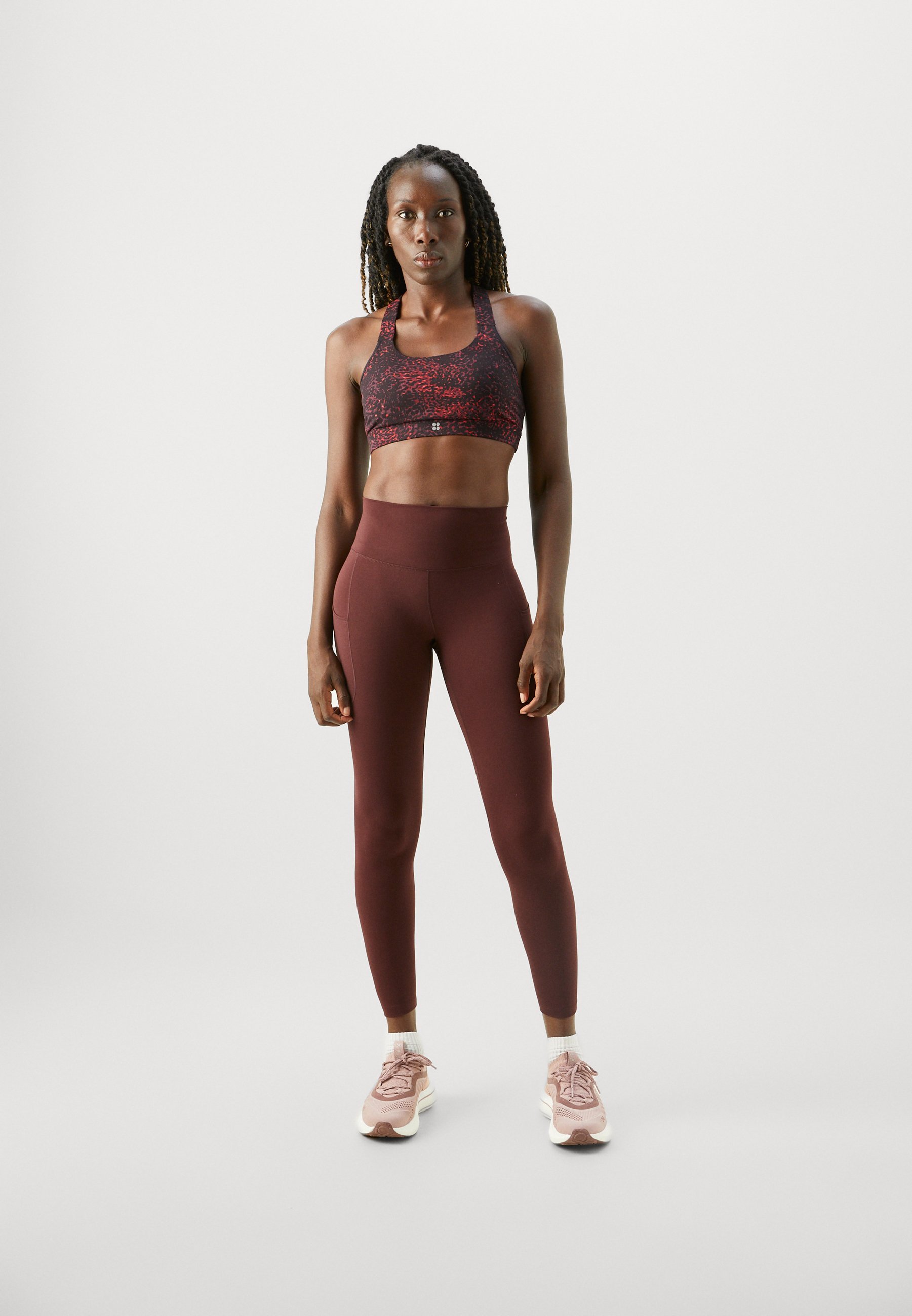 Sweaty Betty POWER MEDIUM SUPPORT BRA - Sportovní podprsenka se střední oporou - červená