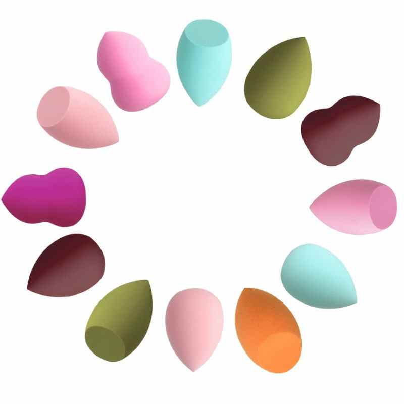 Lot de 10/20 éponges à maquillage ultra douces, sans latex, en forme d'œuf, pour un effet goutte d'eau. Vente directe d'usine.