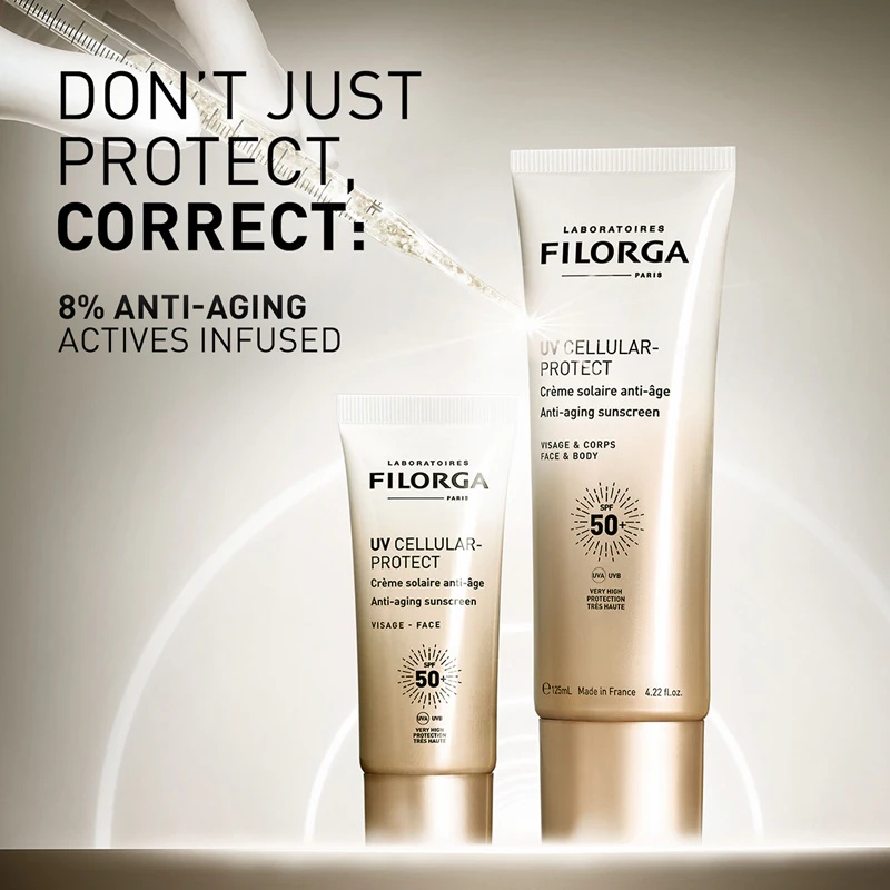 FILORGA UV CELLULAR-PROTECT FACE sejas aizsargkrēms pret grumbām
