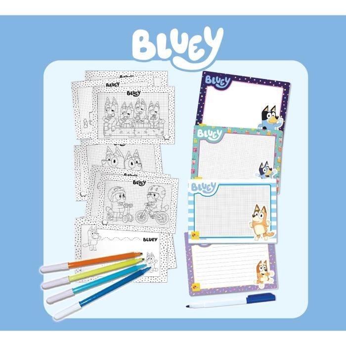 Drawing School - Bluey Drawing School - Complete Kit for Learning to Draw - LISCIANI