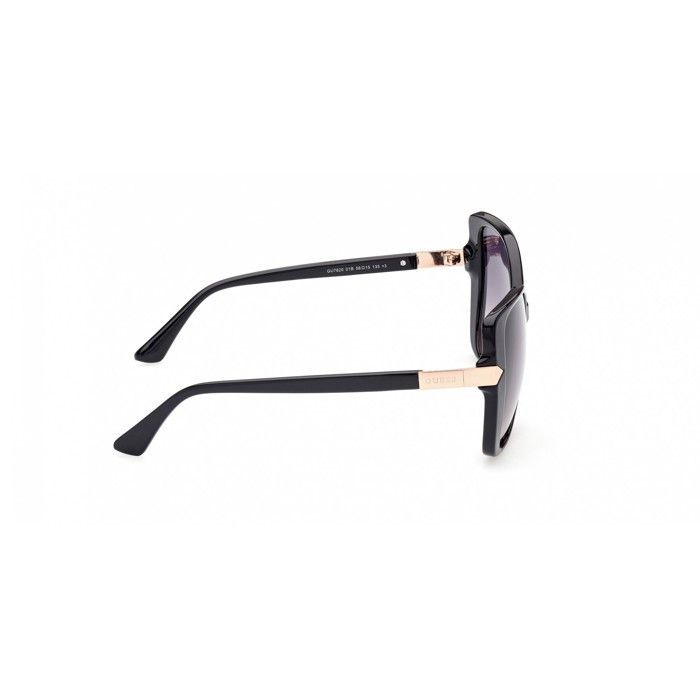 Gafas de sol Guess GU7820 56/15/135 negras brillantes/grises con lentes tintadas inyectadas para mujer GU7820