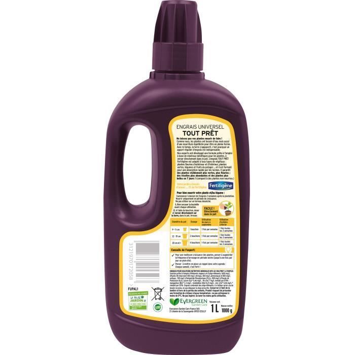 FERTILIGENE Engrais Universel Tout prêt - 1 L