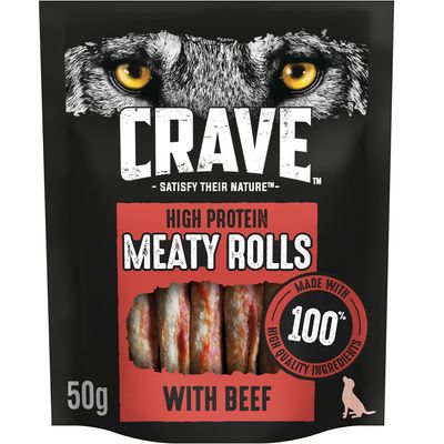 CRAVE - Snack per cani ad alto contenuto proteico con carne di manzo