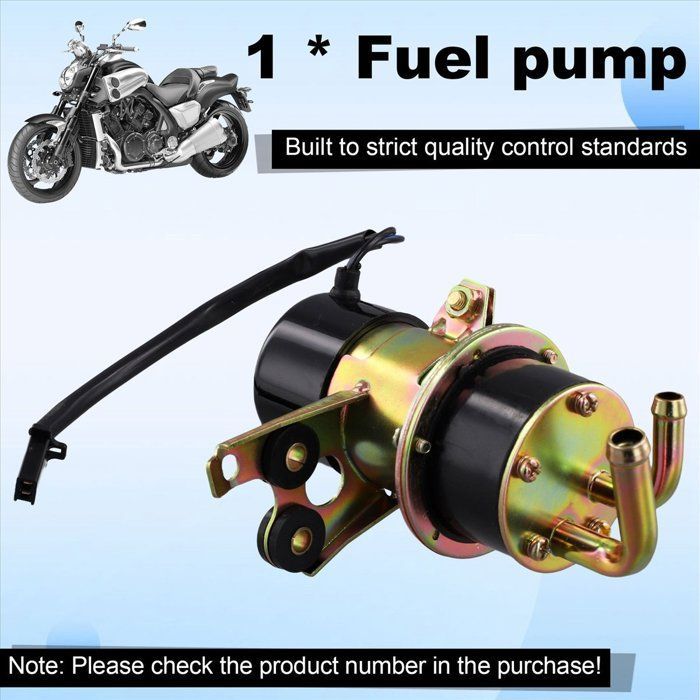 2X Motorcycle Fuel Pump 4SV-13907-02-00 for V Max VMax 1200 Direct -2007 5EB-13907-01-00 1FK-13907-01-00, Metal, As Shown