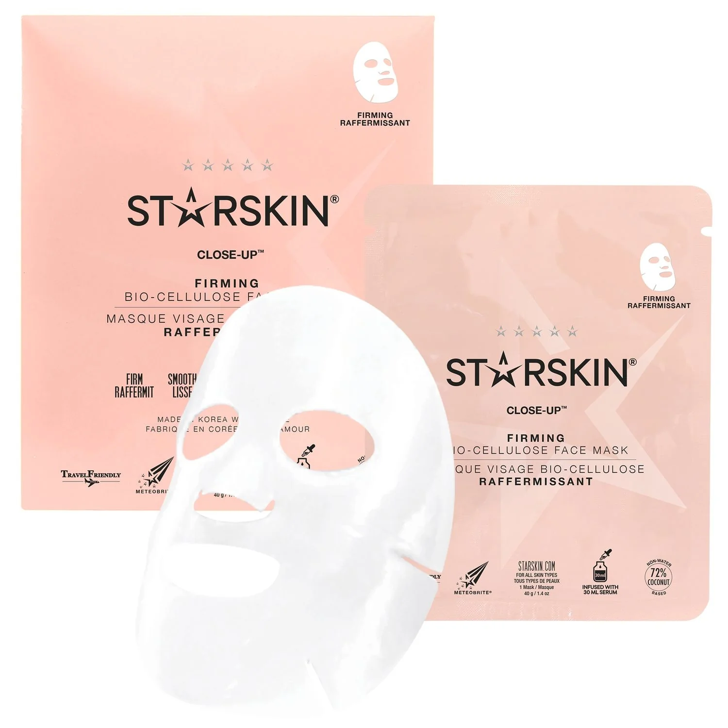 Essentials CLOSE-UP™ Firming Bio-Cellulose Face Mask - Maschera Anti-età viso