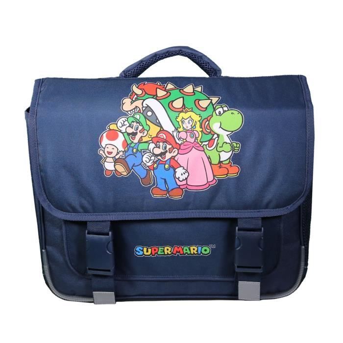 Cartable - MARIO - Super Mario - 38 cm - Bleu - Zippée