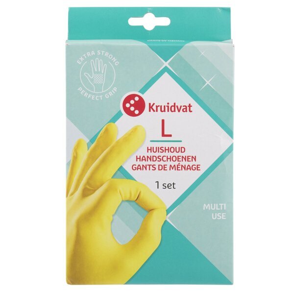 Kruidvat mājsaimniecības cimdi<br>mt L