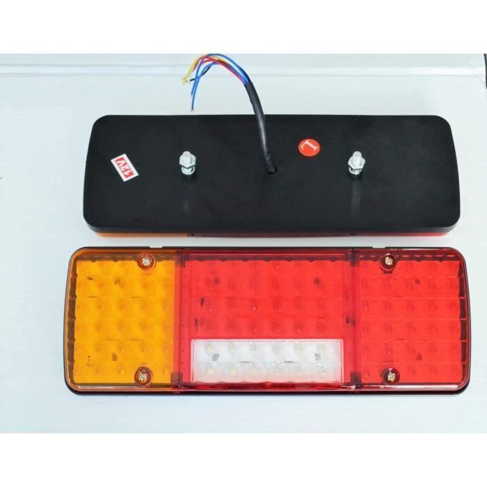 Luces traseras LED de 12 V con 5 funciones, modelo delgado de 340 mm, para remolques, camiones, volquetes, autocaravanas, caravanas y campers.