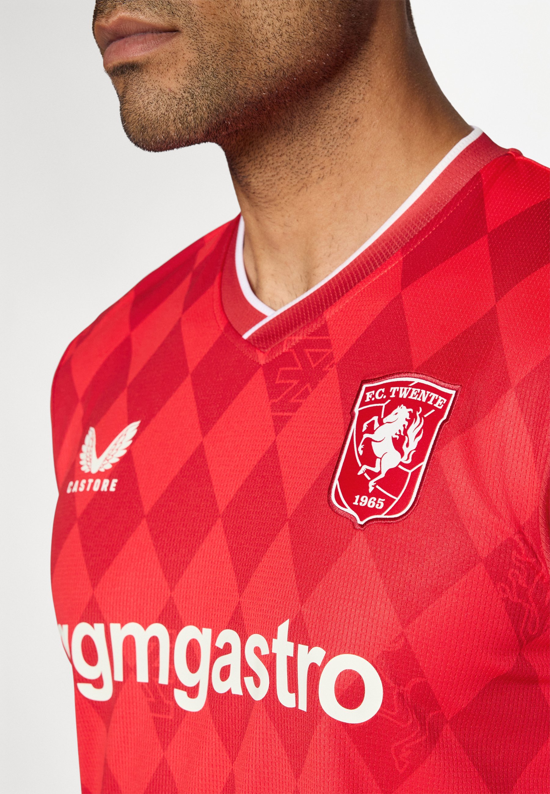 Maglia a maniche corte Castore FC TWENTE HOME - Abbigliamento del club - rosso pomodoro/nastro