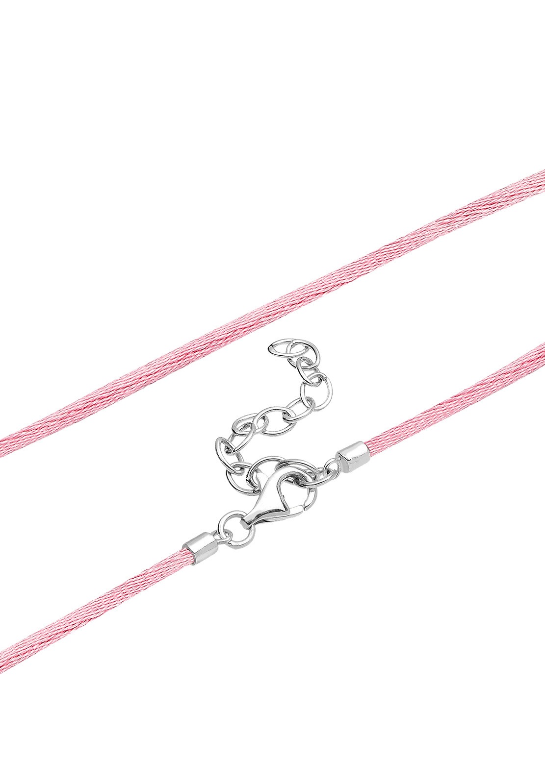 Elli Femmes cœur édelweiss avec cristaux en argent sterling 925