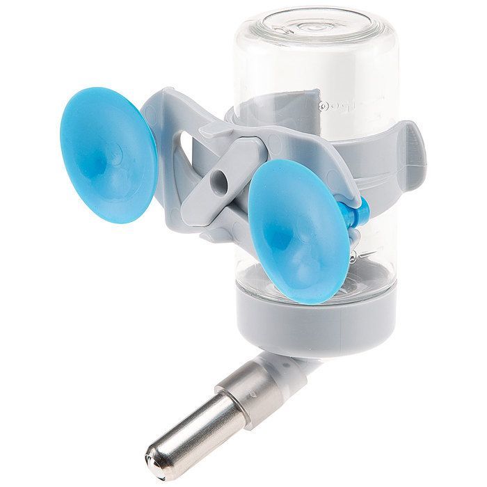 Adaptador Ferplast FPI 4690 para DRINKY 600 con ventosas para bebederos para roedores Drinky. Adecuado para hámsteres, ratones y