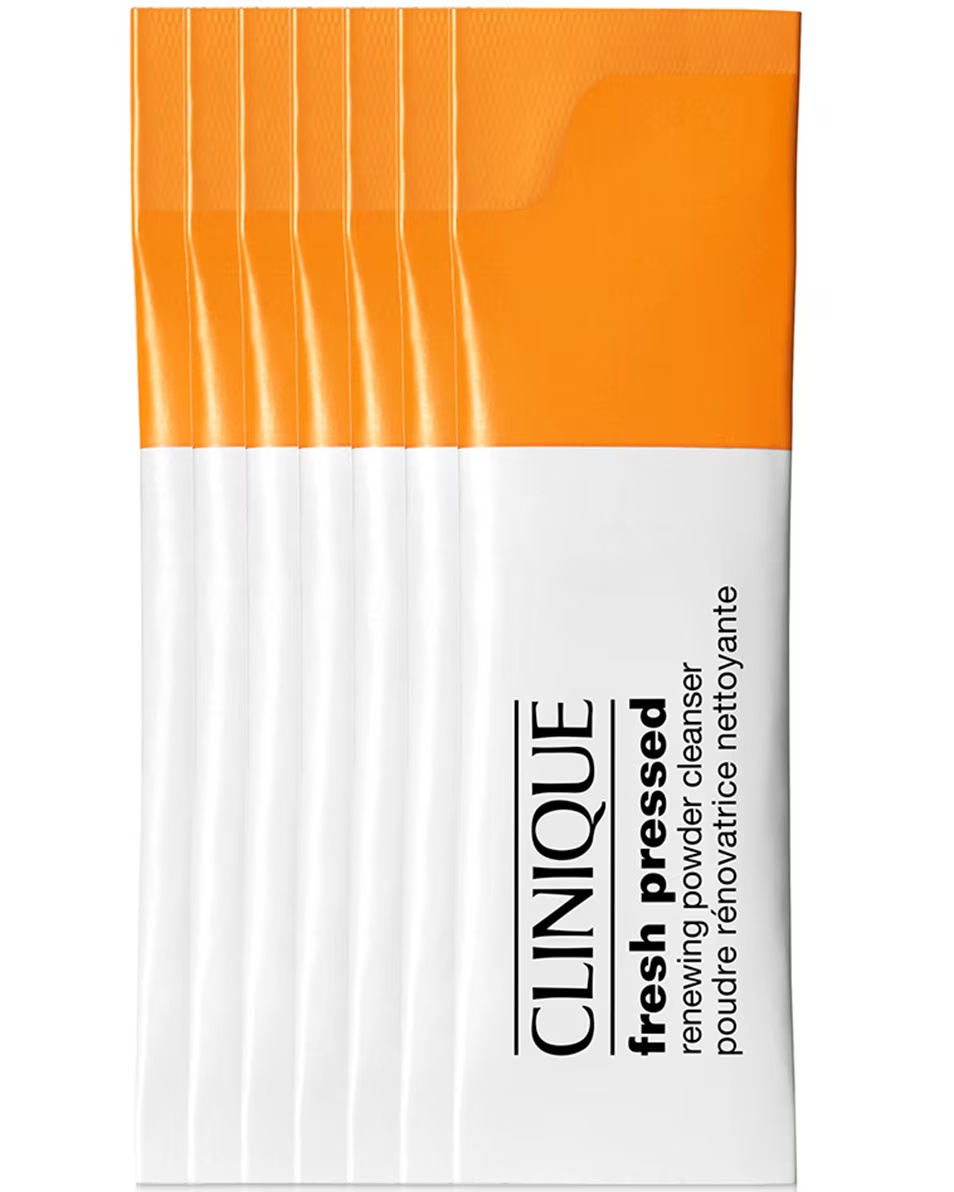 CLINIQUE CLINIQUE FRESH PRESSED™ OBNAVLJAJUĆI PUDER ZA ČIŠĆENJE LICA S ČISTIM VITAMINOM C - PROTIV STARENJA - ČISTI I POSVJETLJUJE